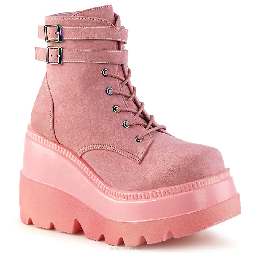 Baby Pink Vegan Suede Demonia Shaker-52 R6NZ131