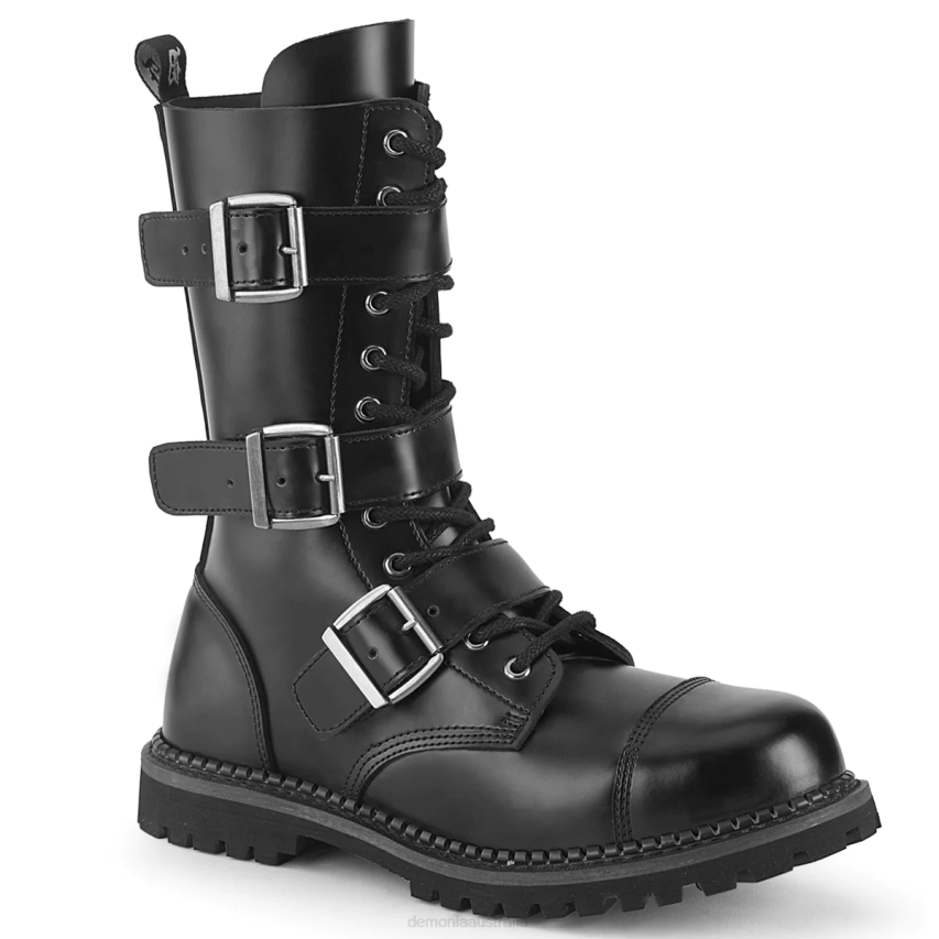 Black Leather Demonia Riot-12BK R6NZ119