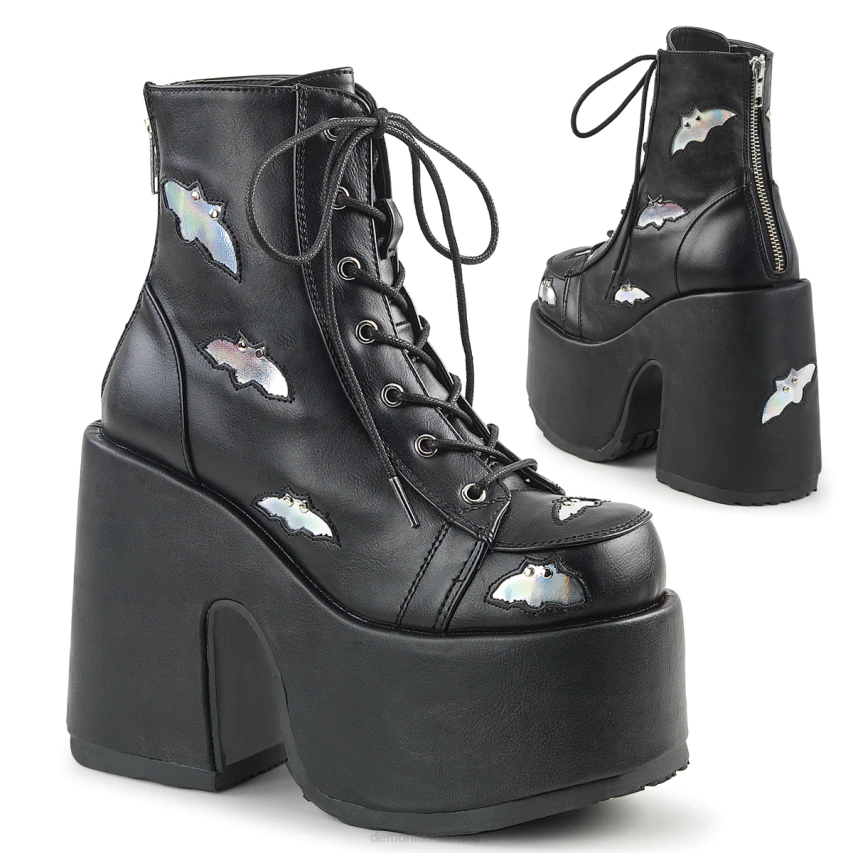 Black/Silver Hologram Demonia Camel-201 R6NZ39