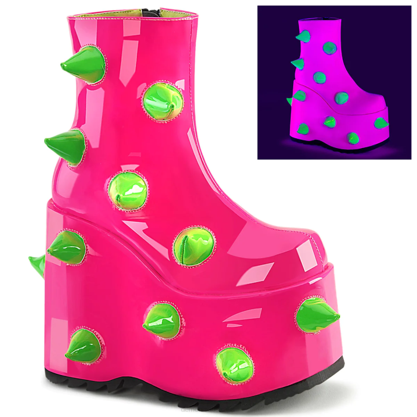 UV Neon Pink-Neon Green Demonia Slay-77 R6NZ163