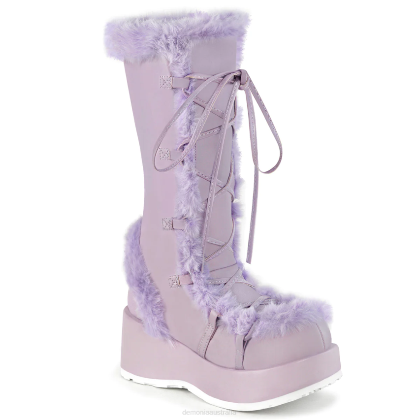 Lavender Vegan Leather Demonia Cubby-311 R6NZ249