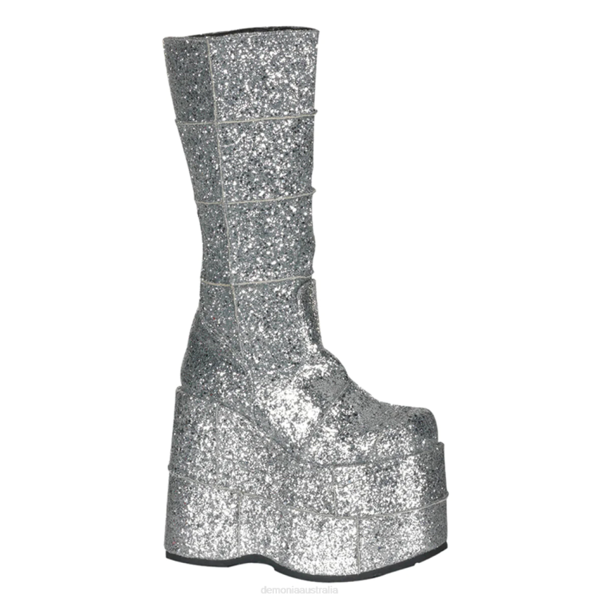 Silver Gltr Demonia Stack-301G R6NZ320