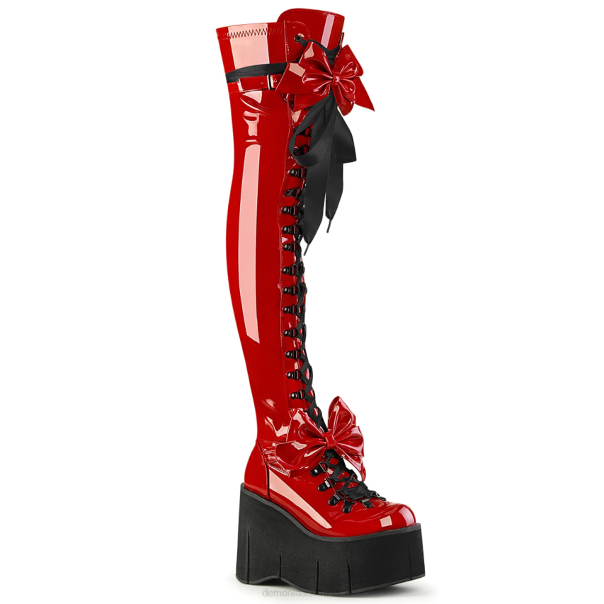 Red Patent Demonia Kera-303 R6NZ671