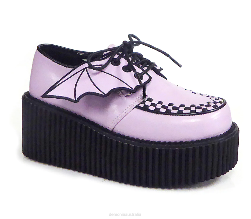 Lavender Vegan Leather Demonia Creeper-205 R6NZ370