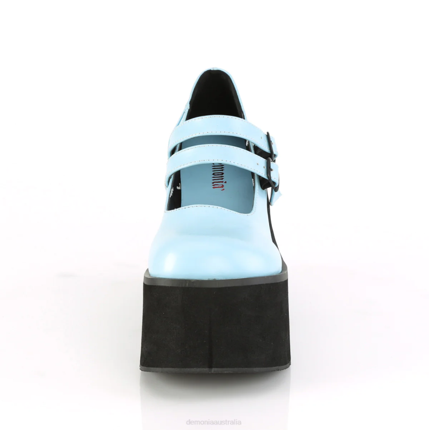 Baby Blue Vegan Leather Demonia Kera-08 R6NZ429