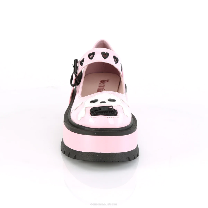 Baby Pink Hologram Demonia Slacker-27 R6NZ454