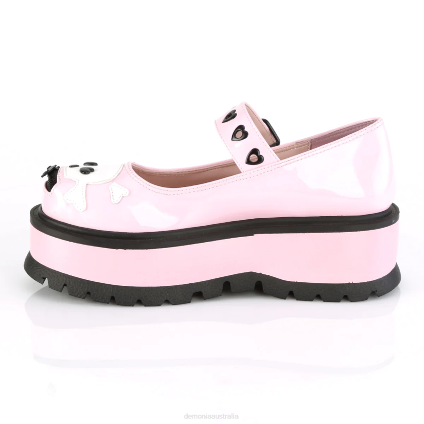 Baby Pink Hologram Demonia Slacker-27 R6NZ454