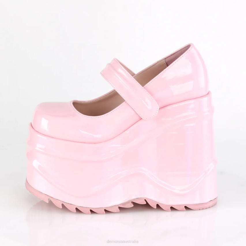 Baby Pink Hologram Demonia Wave-32 R6NZ482