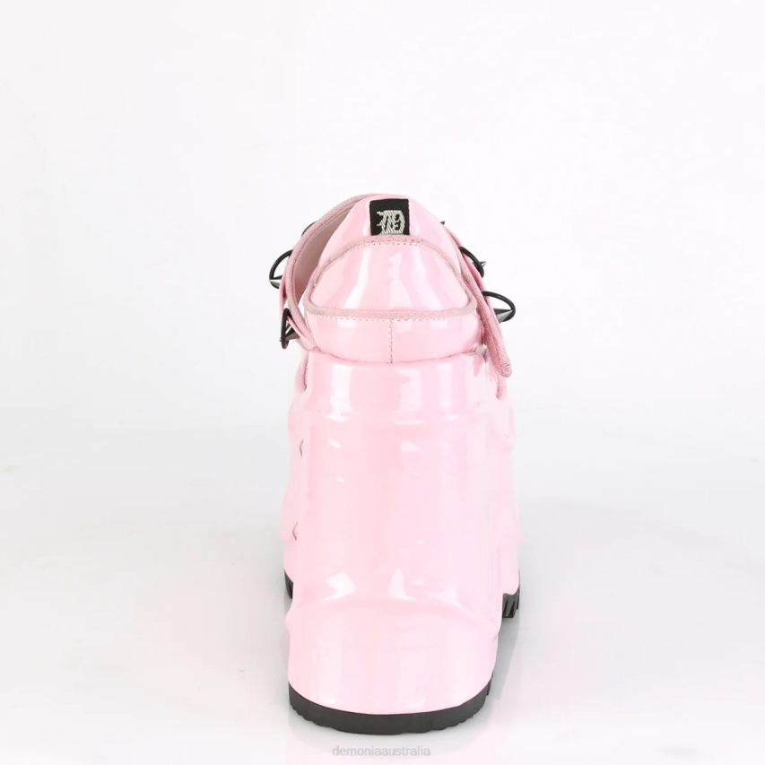 Baby Pink Hologram Patent Demonia Wave-48 R6NZ485