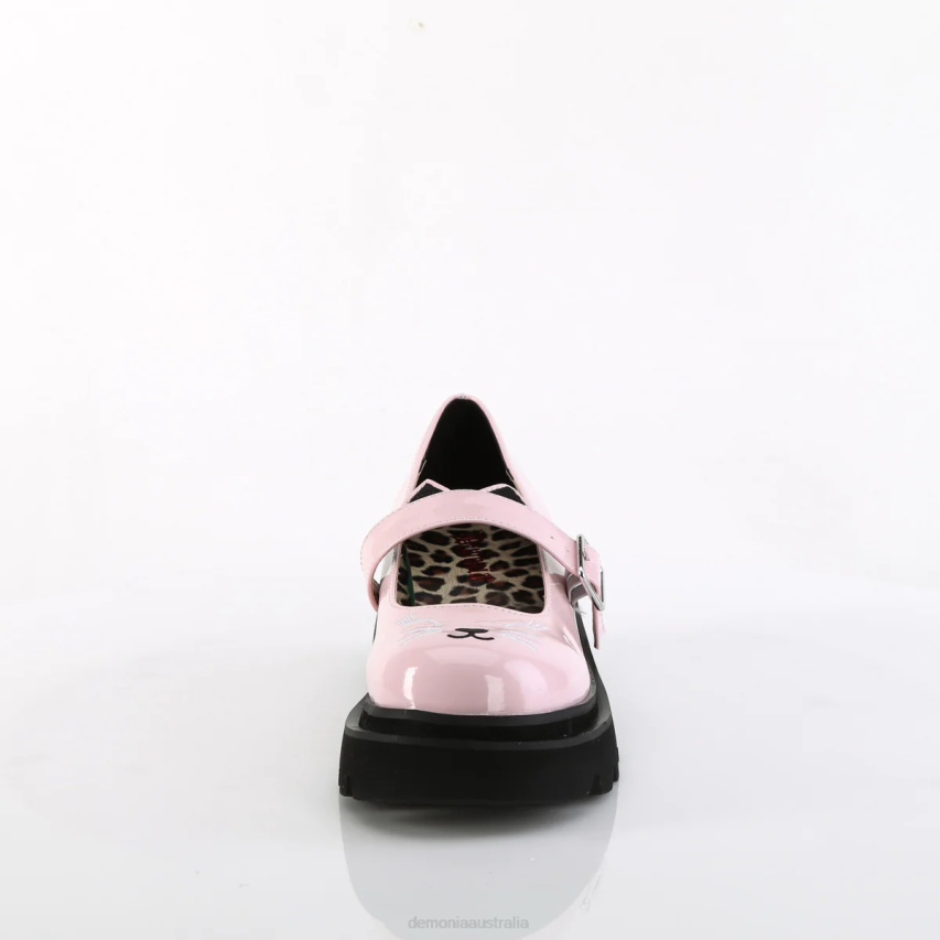 Baby Pink Patent Demonia Renegade-56 R6NZ440