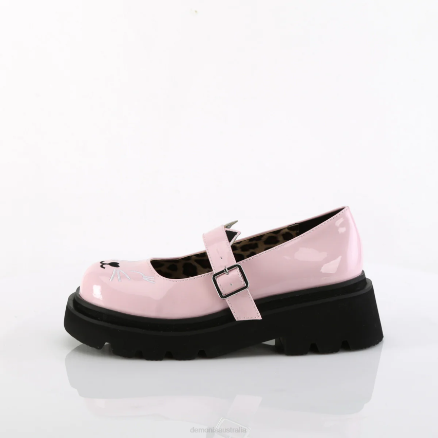 Baby Pink Patent Demonia Renegade-56 R6NZ440