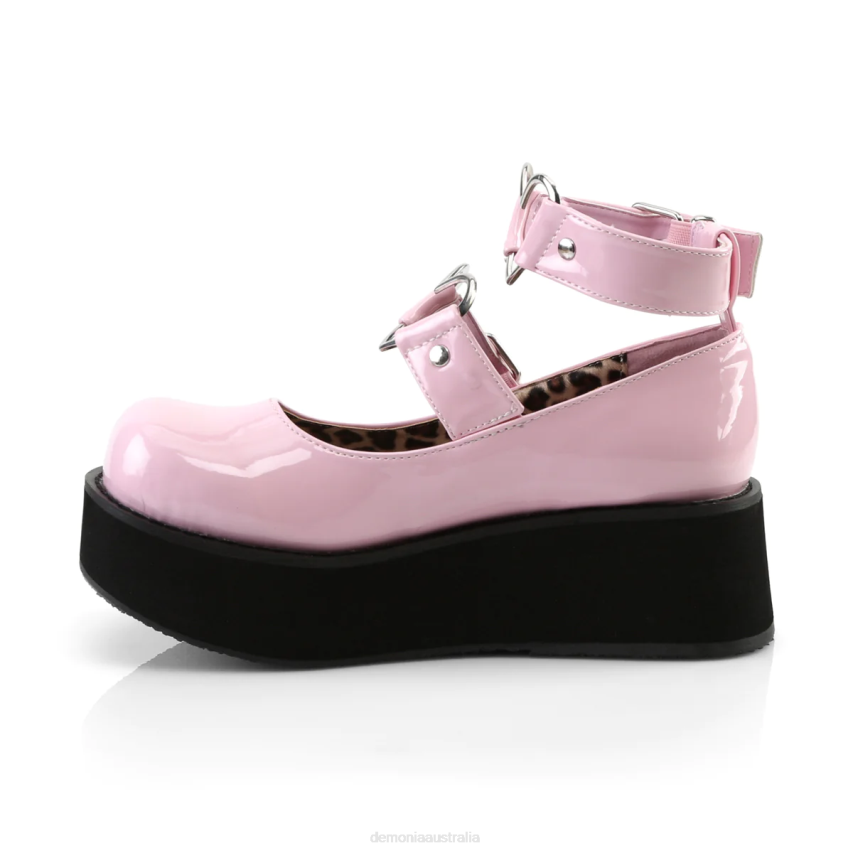Baby Pink Patent Demonia Sprite-02 R6NZ462