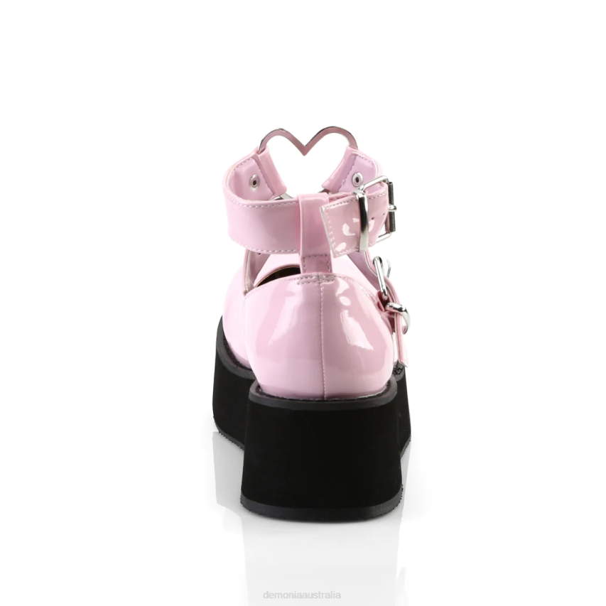 Baby Pink Patent Demonia Sprite-02 R6NZ462