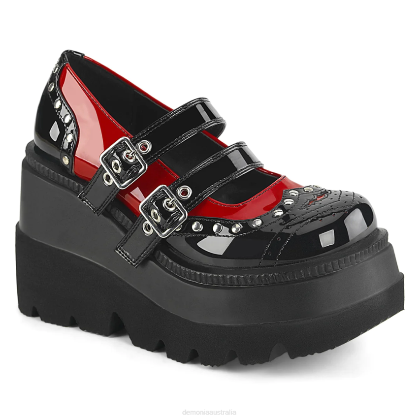 Black-Red Patent Demonia Shaker-27 R6NZ445