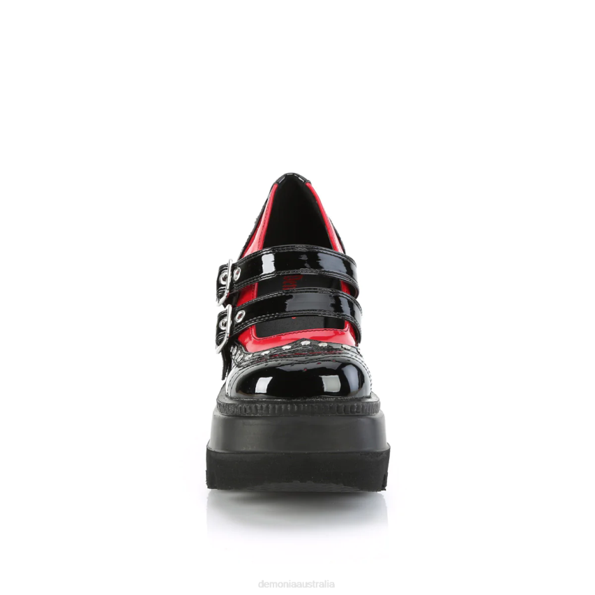 Black-Red Patent Demonia Shaker-27 R6NZ445