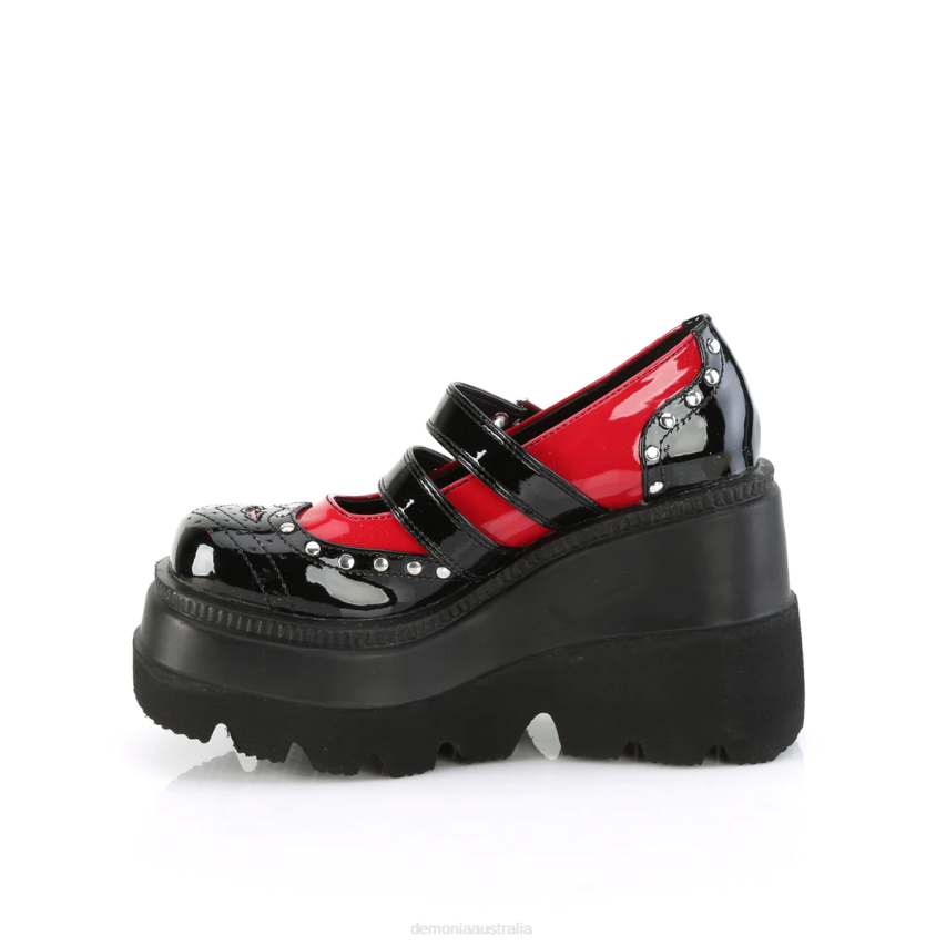 Black-Red Patent Demonia Shaker-27 R6NZ445