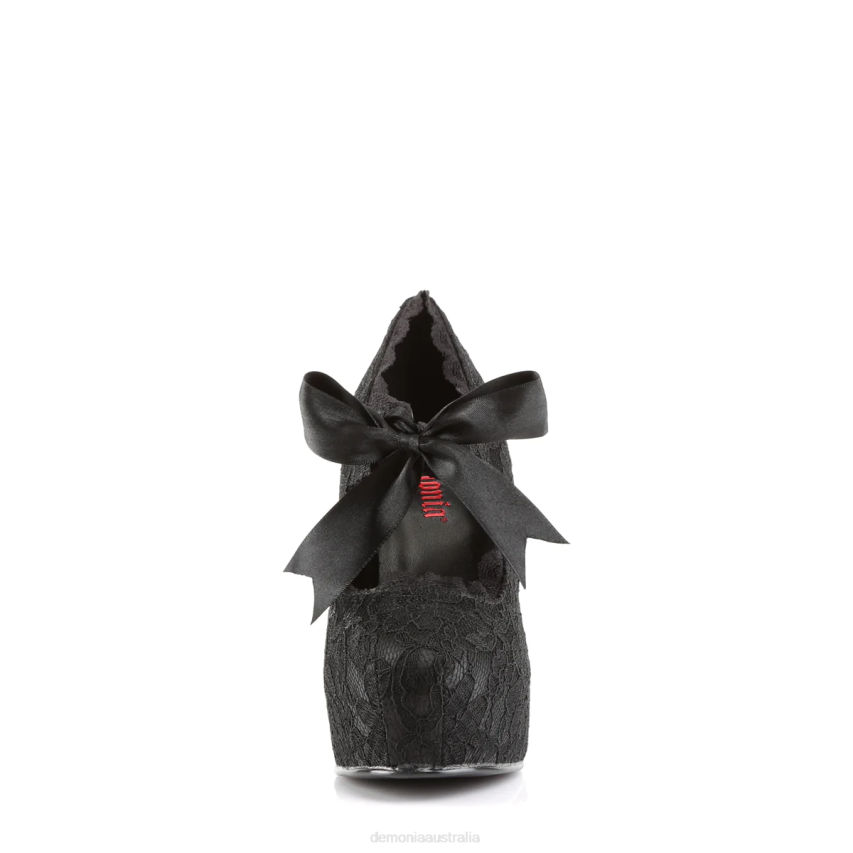 Black Satin-Black Lace Demonia Demon-11 R6NZ410