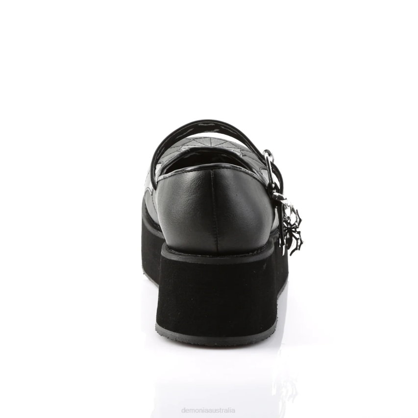 Black Vegan Leather-Black Patent Demonia Sprite-05 R6NZ468