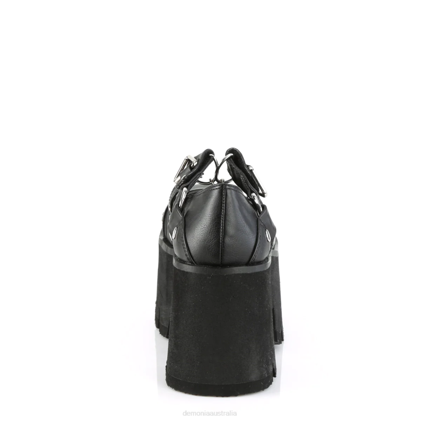 Black Vegan Leather Demonia Ashes-33 R6NZ396