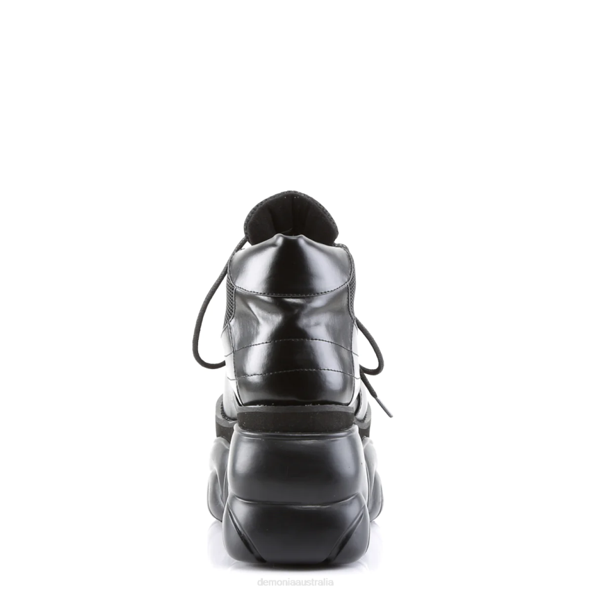 Black Vegan Leather Demonia Boxer-01 R6NZ399