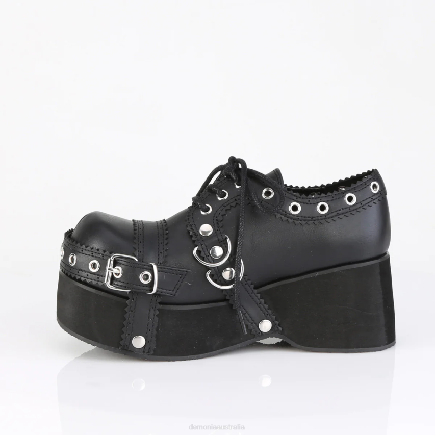 Black Vegan Leather Demonia Dank-28 R6NZ409