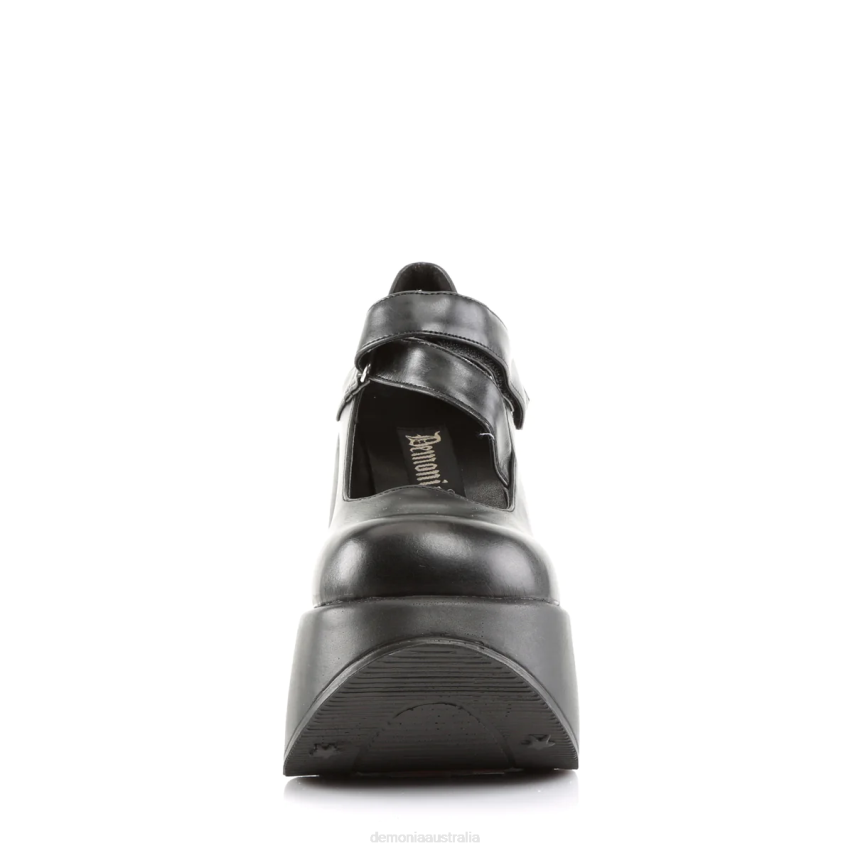 Black Vegan Leather Demonia Dynamite-03 R6NZ417