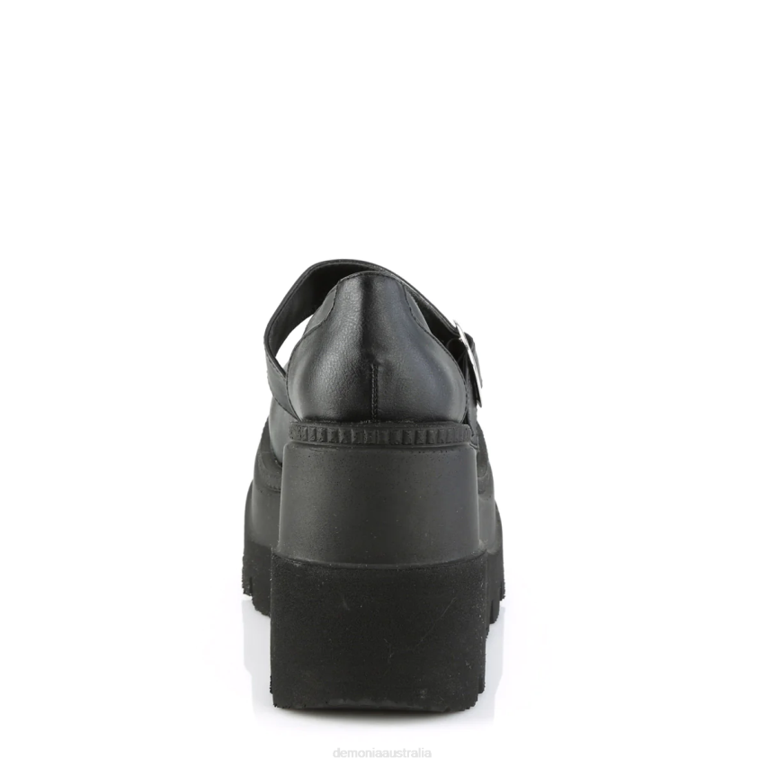 Black Vegan Leather Demonia Shaker-23 R6NZ443