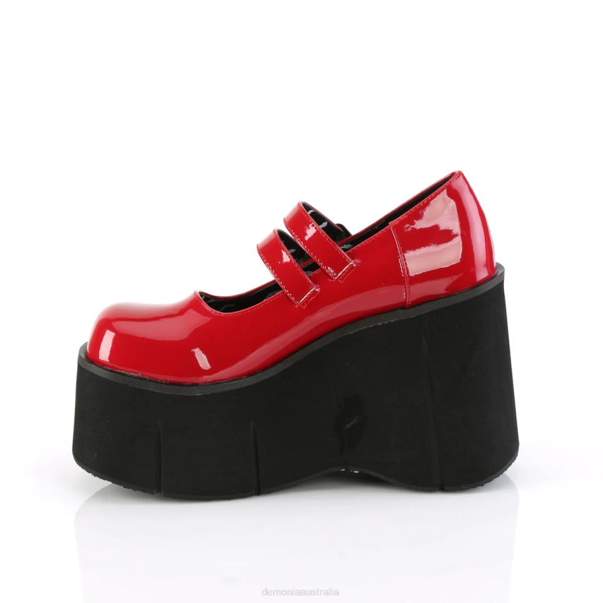 Red Patent Demonia Kera-08 R6NZ432