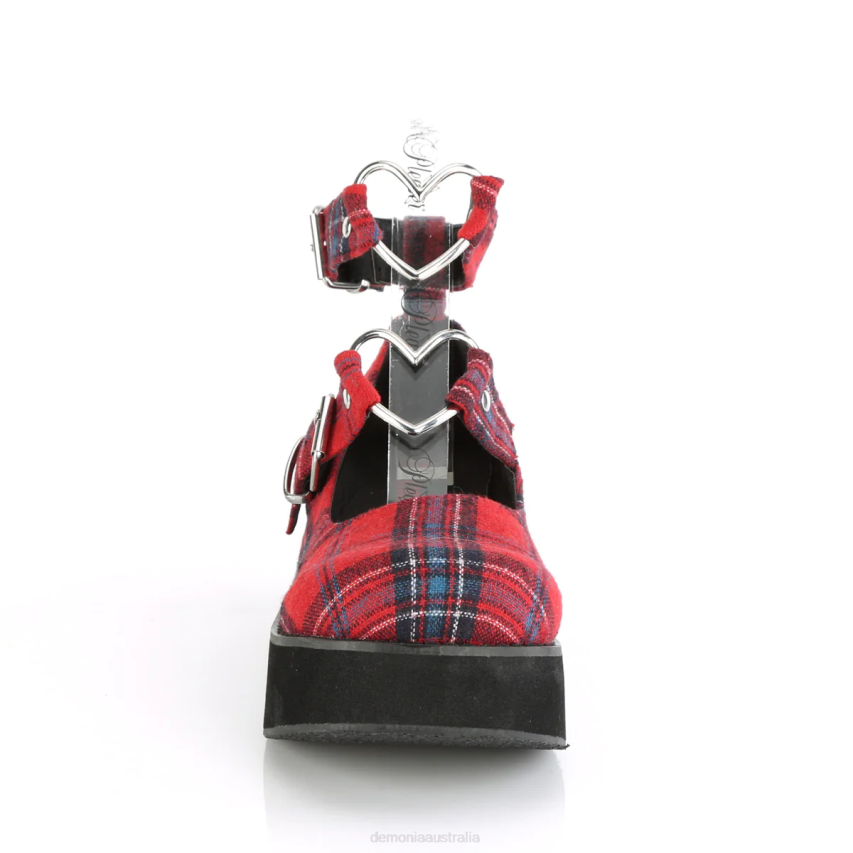 Red Plaid Fabric Demonia Sprite-02 R6NZ465