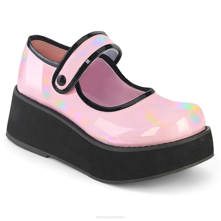 Baby Pink Holo Patent Demonia Sprite-01 R6NZ1361