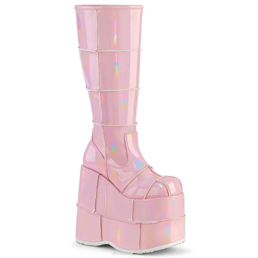 Baby Pink Hologram Demonia Stack-301 R6NZ1378