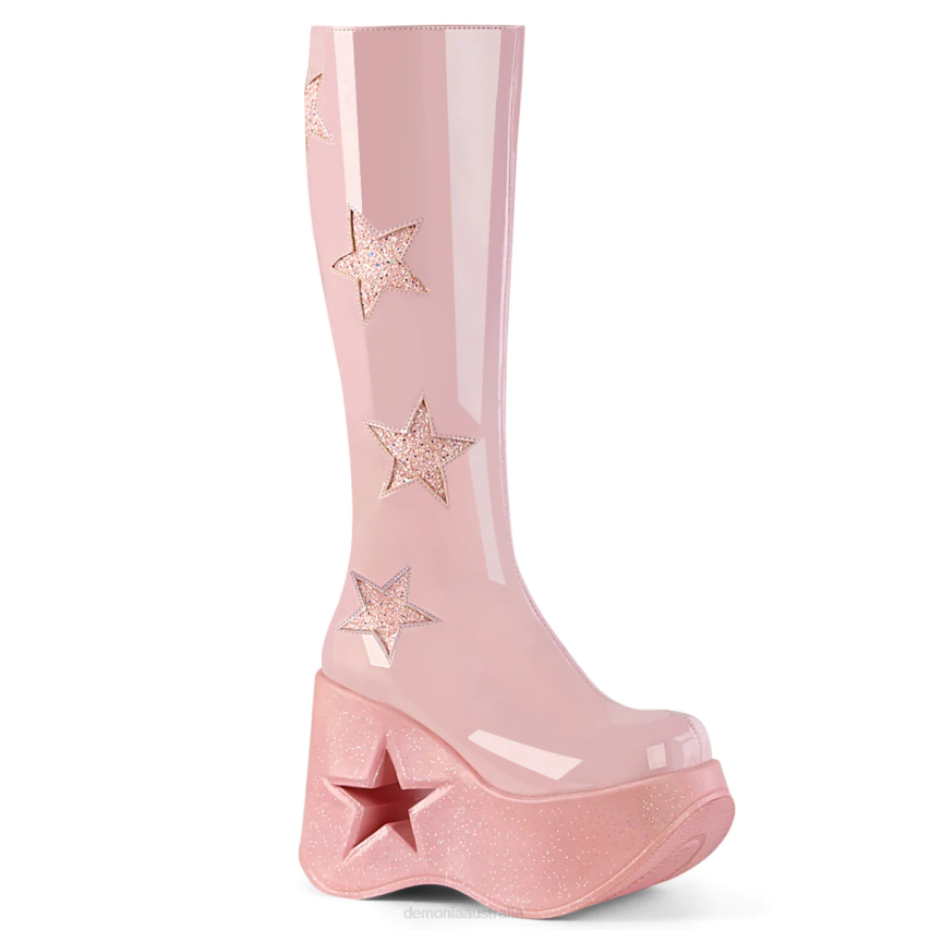 Baby Pink Patent-Baby Pink Multi Gliter Demonia Dynamite-218 R6NZ1124