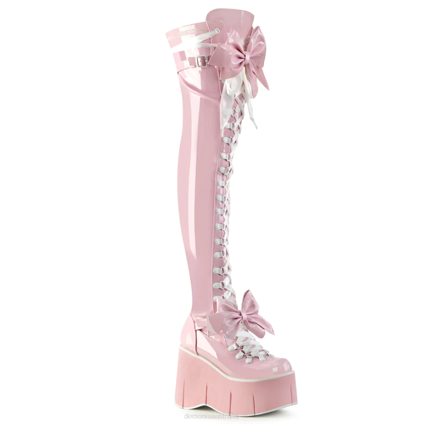 Baby Pink Stretch Patent Demonia Kera-303 R6NZ1206