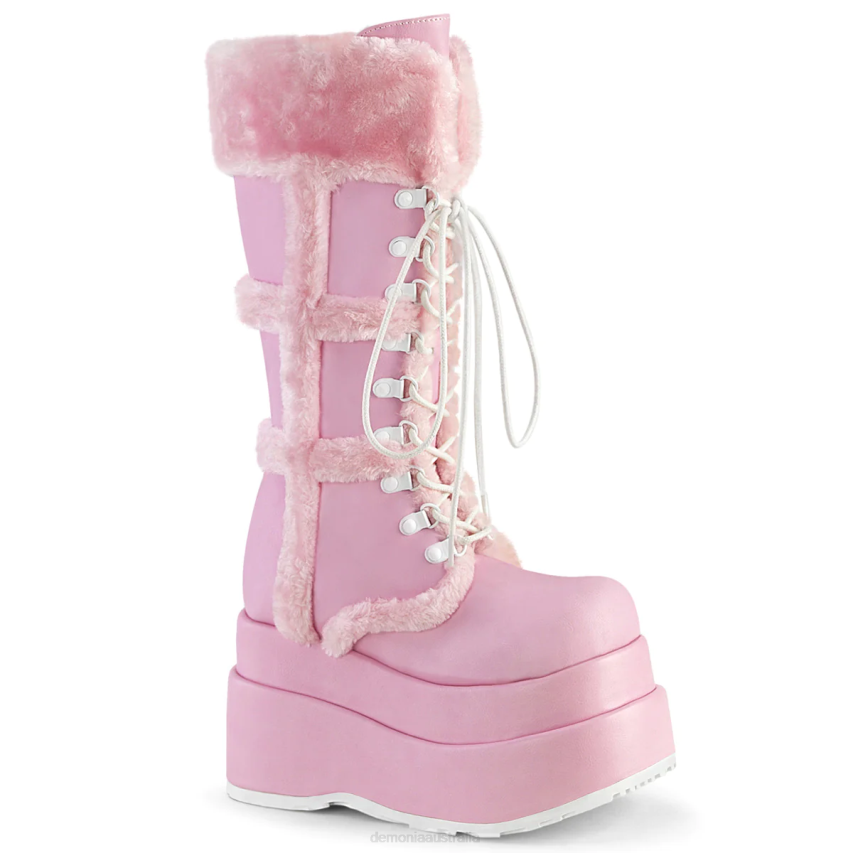Baby Pink Vegan Leather Demonia Bear-202 R6NZ941