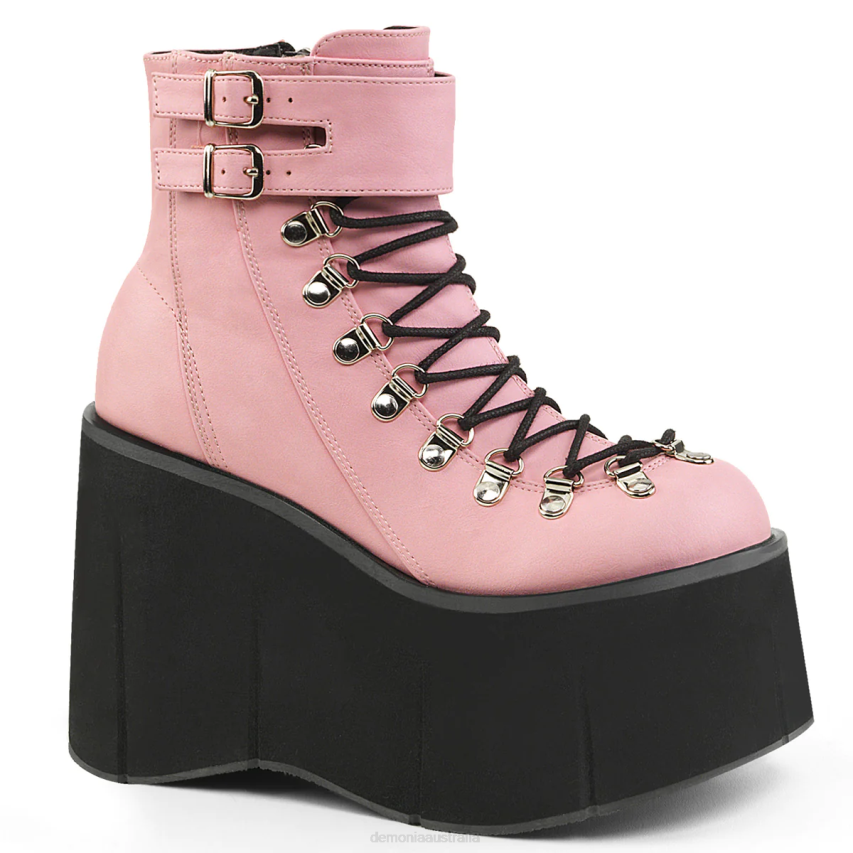 Baby Pink Vegan Leather Demonia Kera-21 R6NZ1200
