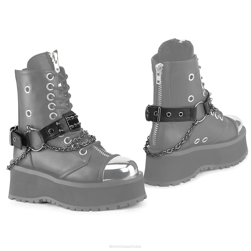Black Demonia Demonia Boot Harness (Pair) R6NZ1085