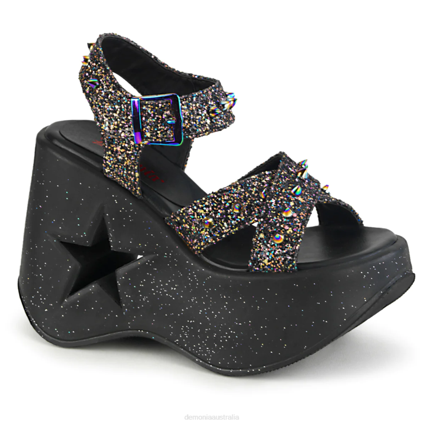 Black Multi Glitter Demonia Dynamite-02 R6NZ1109