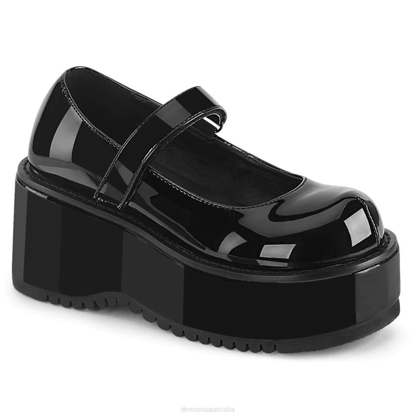 Black Patent Demonia Dollie-01 R6NZ1099