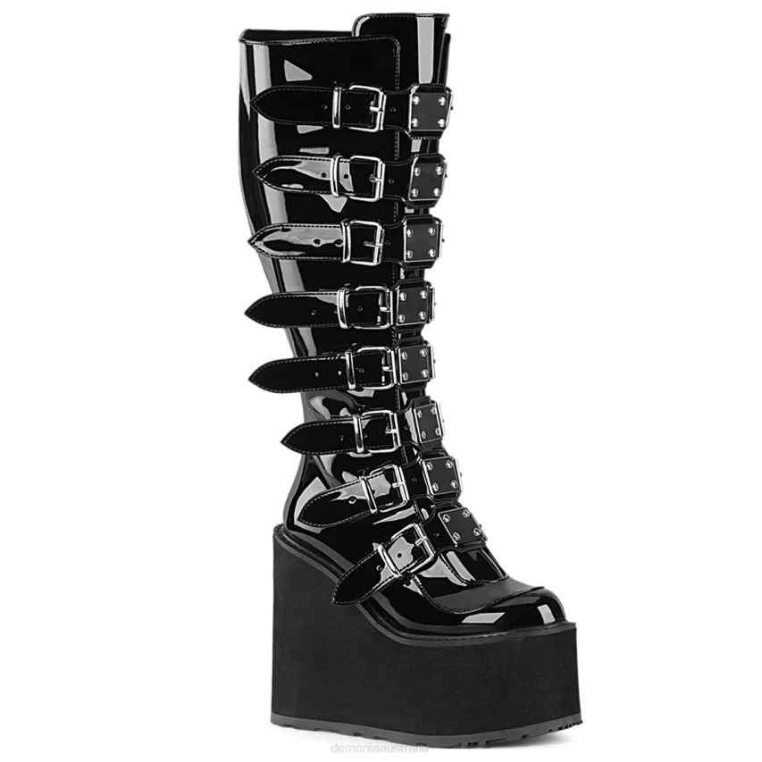 Black Patent Demonia Swing-815WC R6NZ1431