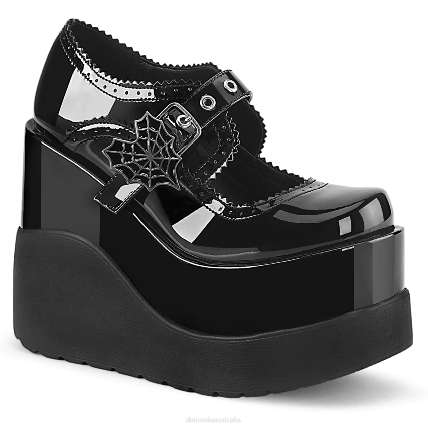 Black Patent Demonia Void-38 R6NZ1474