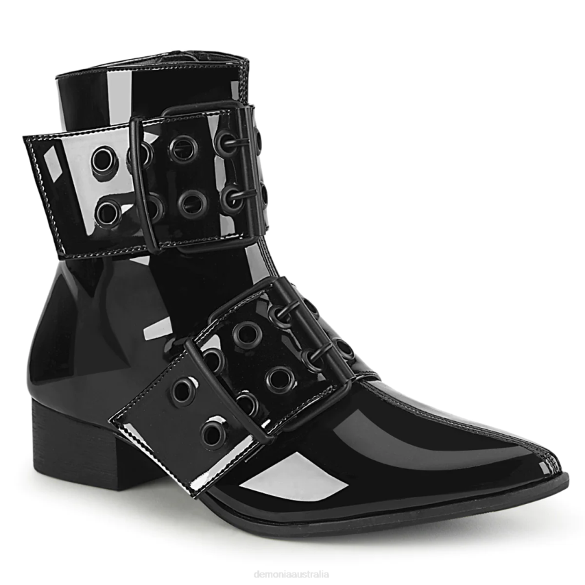 Black Patent Demonia Warlock-55 R6NZ1483