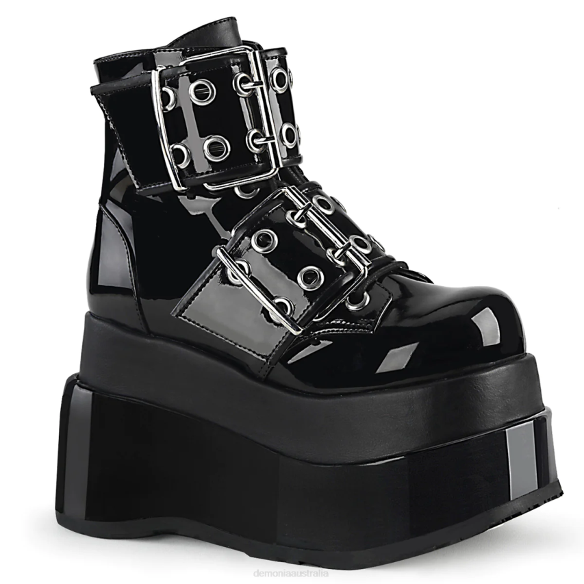 Black Patent-Vegan Leather Demonia Bear-104 R6NZ937