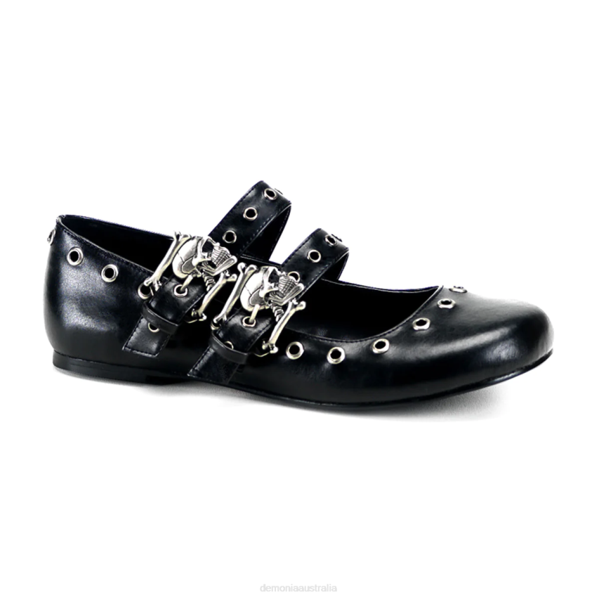 Black Vegan Leather Demonia Daisy-03 R6NZ1056