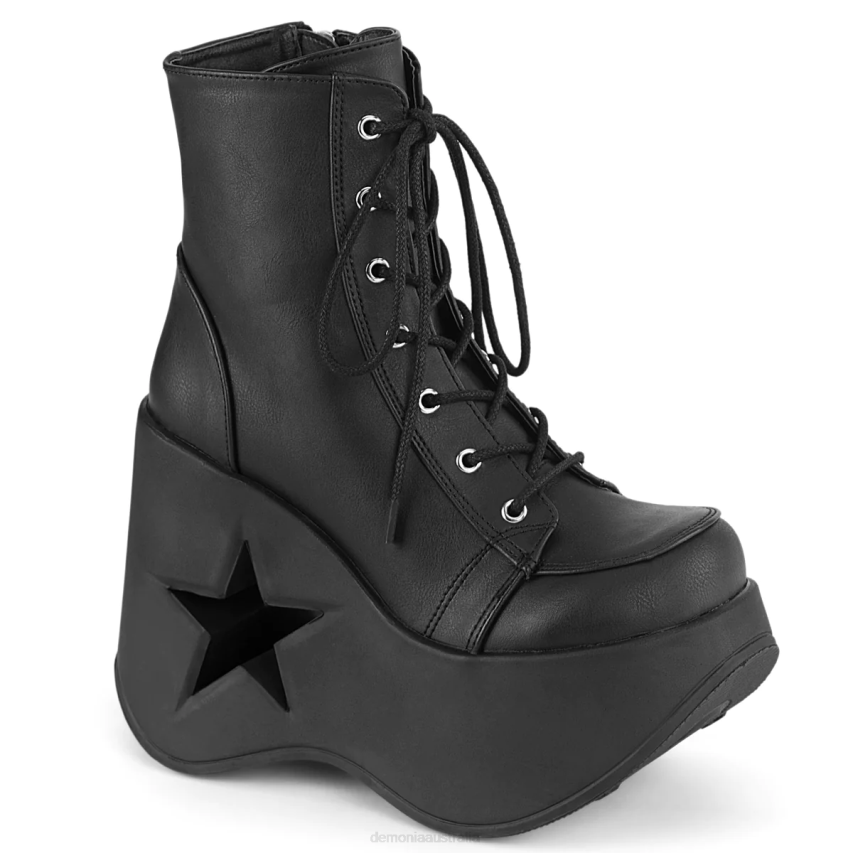 Black Vegan Leather Demonia Dynamite-106 R6NZ1118