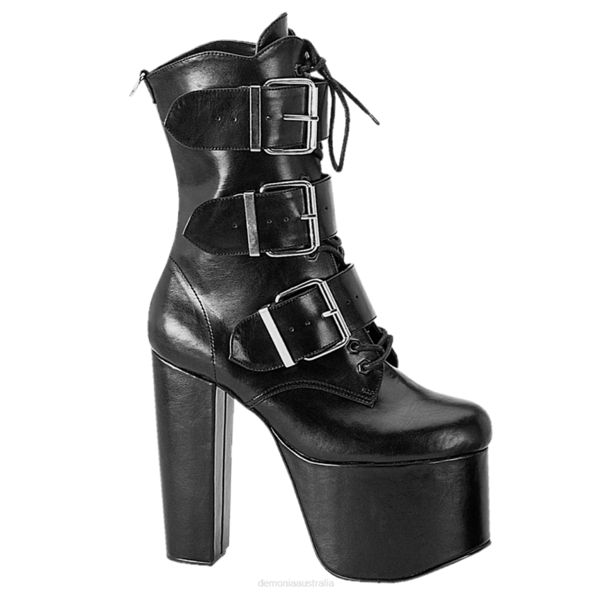 Black Vegan Leather Demonia Torment-703 R6NZ1440