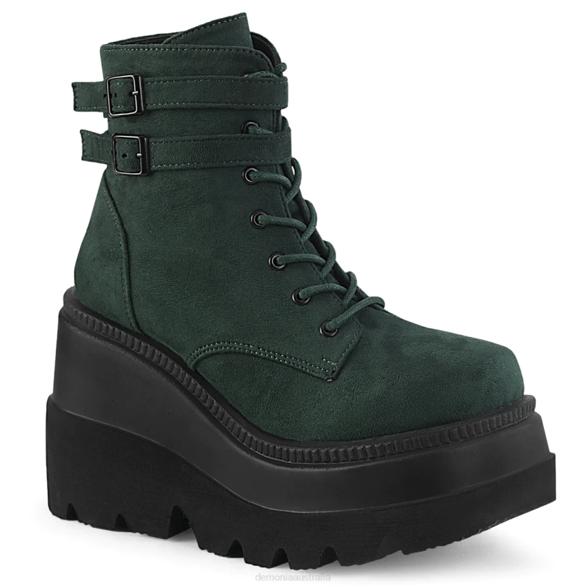 Emerald Vegan Suede Demonia Shaker-52 R6NZ1280