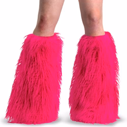 Hot Pink Faux Fur Demonia Yeti-08 R6NZ1516
