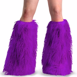 Purple Faux Fur Demonia Yeti-08 R6NZ1514