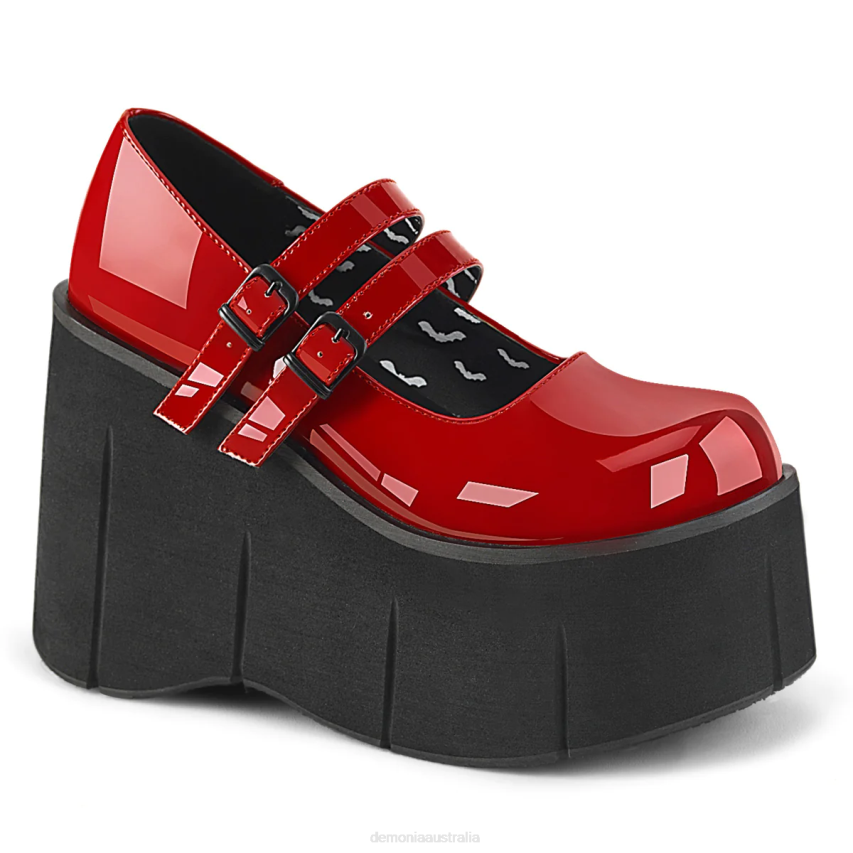 Red Patent Demonia Kera-08 R6NZ1186